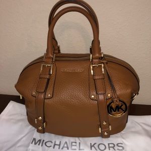 Michael Kors Bedford Belted Med Leather Satchel